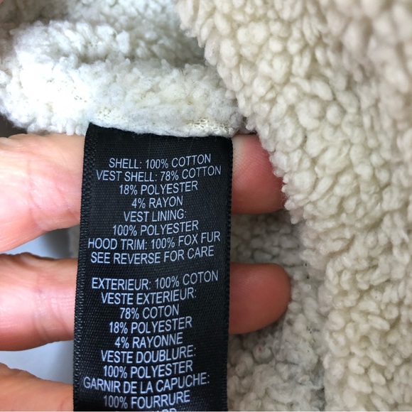 PJK Patterson J. Kincaid Lauren Fur Parka Jacket Sz M - Picture 9 of 10